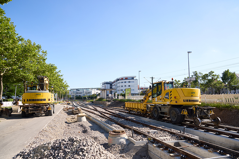 GLEISBAUPROJEKT IN ECHTERDINGEN