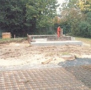 Göppingen - Fundament Blockhaussauna